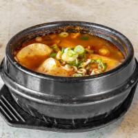 Soft Tofu Stew With Seafood 해물 순두부찌게 · 