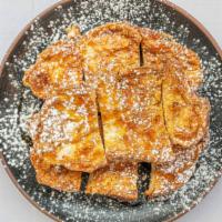 Challah French Toast Squares · You're going to love our French Toast, made with eggs, Cinnamon, Vanilla, Nutmeg,  our own C...