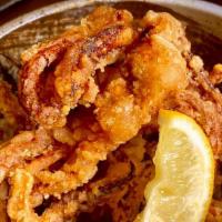 Fried Calamari Legs · Deep fried calamari legs and mayo