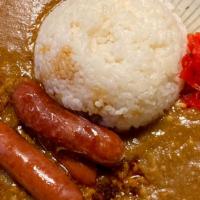Premium Sausage Curry · Ground pork, onion, carrot, garlic, ginger, Japanese pork sausage