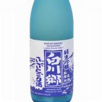 Shirakawago · Dry & Rich     A.B.V 16%
Hazysakecalled“Nigori”inJapanese.Ithasthesediment of mashed rice.