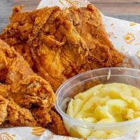 4 Pieces Fried Chicken · Made to order freshly breaded and fried chicken served with choice of dust and dipping sauce.