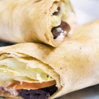 Greek Salad Wrap · Have a delicious salad on the go.