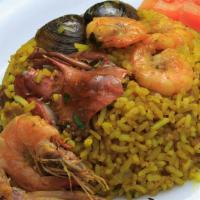 2) Arroz Con Mariscos / 2) Rice With Seafood · 