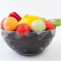 Grass Jelly With Mixed Fruit (Cold) · 鮮雜果涼粉(凍)