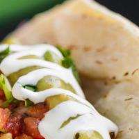 Mushroom Taco · VEGETARIAN ASADO-STYLE SHROOMS! SAVORY, CITRUSY, & DELICIOUS - One Taco, on a corn tortillas...