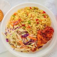 Fried Rice Combo · Chicken Fried rice served one piece tomato sauced chicken, and a side of coleslaw. combo com...