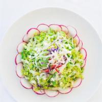 Marouli Salad  · Romaine, Dill, Scallions, Feta Herb Dressing