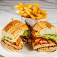Grilled Chicken · On a Hero Bread with Lettuce and Tomato