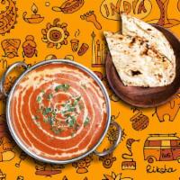  Butter Chicken Peshawari & Roti Tandoori · Tender chunks of char grilled tandoori chicken in a  creamy and deliciously smooth butter, t...
