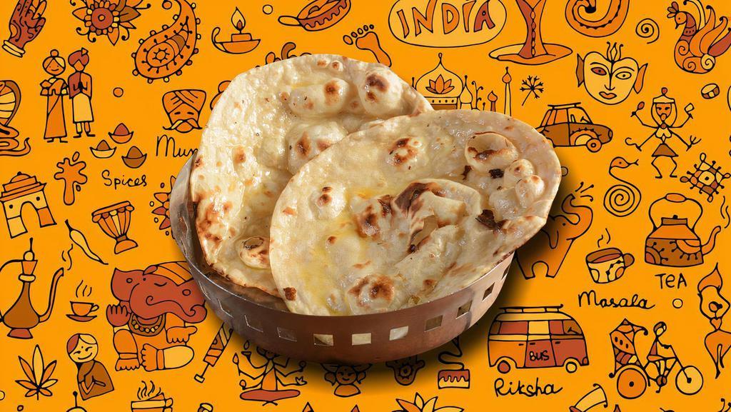 Butter Delight  Naan · House made pulled and leavened dough baked to perfection in an Indian clay oven  and smothered with butter