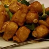 General Tso'S Tofu · Hot & spicy. With white rice.