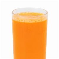 Healthy Energy Juice · Carrot, cucumber, apple, lemon, orange, and ginger.