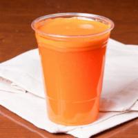 Eye Opener Juice · Carrot, apple, and orange.