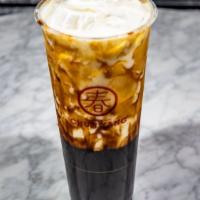 Cold Brown Sugar Pearl With Fresh Milk 黑糖珍珠鮮奶 · Fixed sweetness and ice. And no toppings can be added.