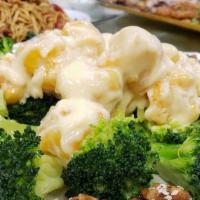 Jumbo Shrimp With Broccoli Over Rice / 芥蘭蝦球飯 · 