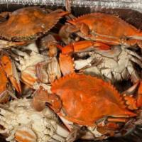 Crabs · 1/2 dozen.