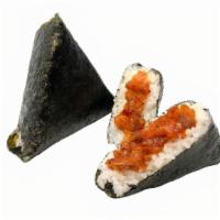 Mala Triangular Kimbap · Steamed rice, Mala Hot chicken and Dried seaweed
