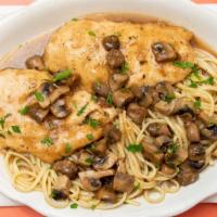 Marsala · Seasoned mushrooms & garlic in a marsala wine sauce.