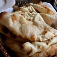 Naan · Leavened white bread.