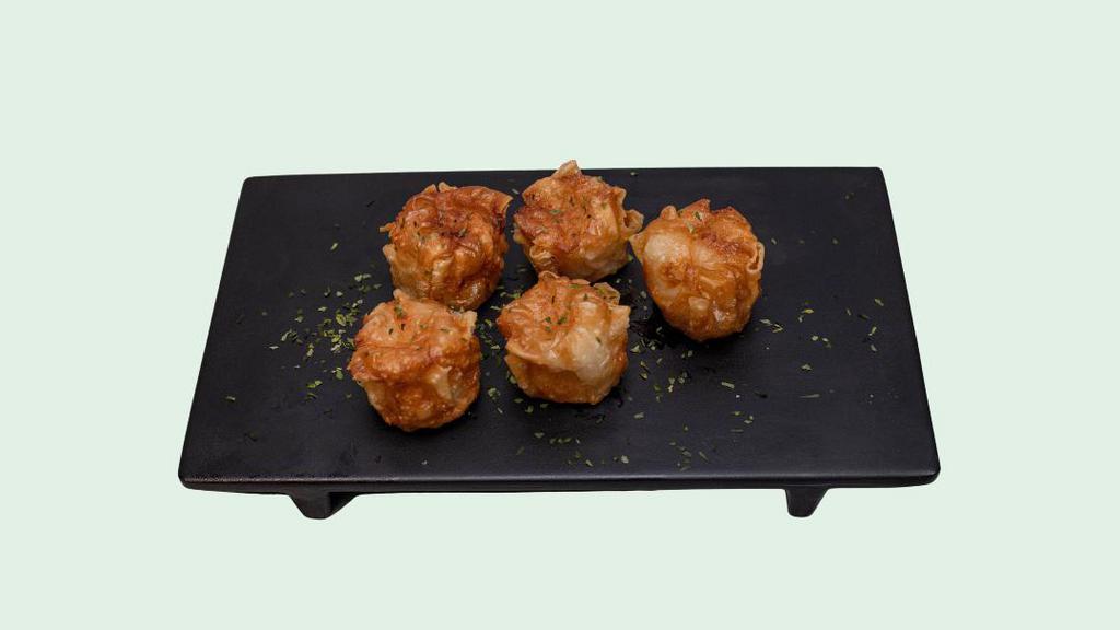 Shumai · 5pcs - Fried shrimp shumai (dumpling that contains shrimp paste filling)