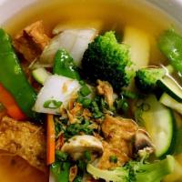 Tofu & Vegetate Noodle Soup · 