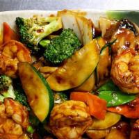 Shrimp In Garlic Sauce · Hot and spicy.