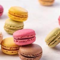 French Macaron Tray - 12 Count · Classic and delicately sweet, French-style cookies. Flavors include Lemon, Vanilla, Chocolat...