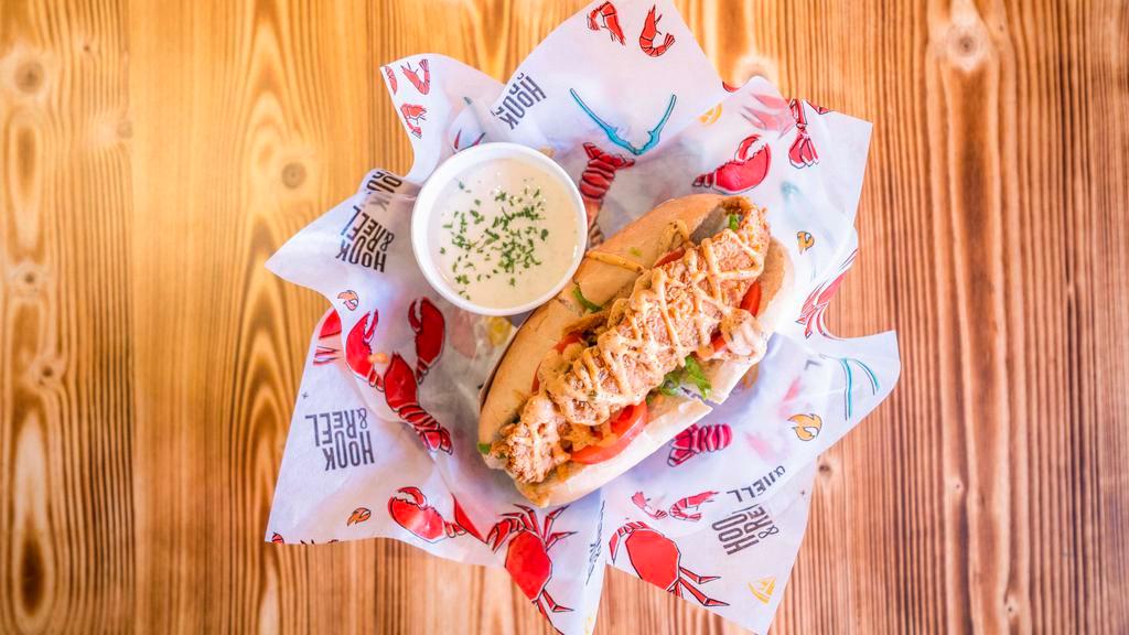 Flounder Po' Boy · 1290. sodium (salt) content of this item is higher than the total daily recommended limit (2,300 mg). high sodium intake can increase blood pressure and risk of heart disease and stroke.