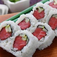 Red Tuna Roll · 8pc inside out roll with cucumber and avocado.