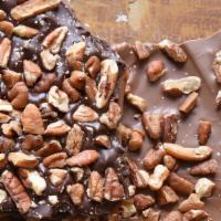 Laughing Moon Chocolates: Dark Chocolate Buttercrunch · Yummy, buttery, sweet and crunchy, and topped with DARK chocolate and fresh toasted pecans p...