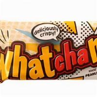Whatchamacallit Bar · It's back! A marshmallow peanut buttery rice krispy bottom, a layer of caramel, topped with ...
