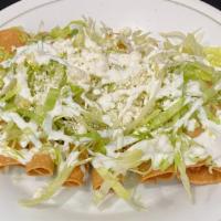 Mixed Flautas · Half Chicken/ Half Cheese