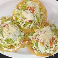 Tostada De Tinga · Spicy Chicken Tostada