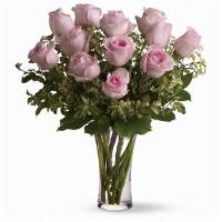 A Dozen Pink Roses · Pretty, pink, and perfect. There's nothing like long-stemmed pink roses to show your affecti...
