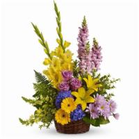 Love'S Tapestry By Teleflora · This generous basket is a gorgeous way to send caring thoughts. And hopes for brighter days ...