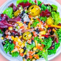 Custom Salad · Create your own Custom Salad and top it with Meat and Plant Based Options. Vegan and Vegetar...