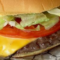 Moo Cheeseburger · With/ Lettuce, Tomato, Pickle and American cheese. 
 Swiss (extra charge) or Cheddar (extra ...