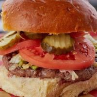Grand Moo Burger · 6 oz Tri Blend-Short Rib, Brisket, Prime Chuck
With/ Lettuce, Tomato, Pickle