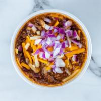 Homemade Chili · Large Chili
Served with chopped onion and cheese