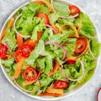 Classic House Salad · (Vegetarian) Romaine lettuce, cherry tomatoes, carrots, and onions dressed tossed with lemon...