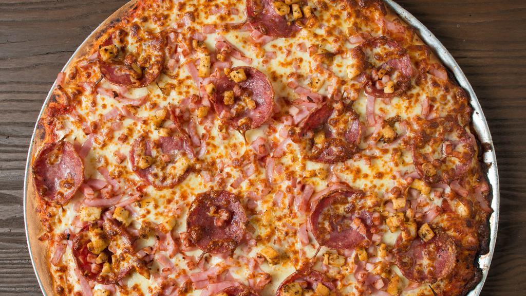Meat Lover'S Pizza · Sausage, bacon and pepperoni.