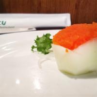 Tobiko · One piece of sushi or one piece of sashimi.