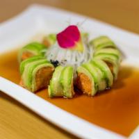 Green Phoenix Roll · Spicy tuna wrapped in thinly sliced avocado, served with ponzu sauce.