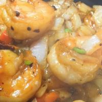 Hot And Spicy Shrimp · Served with rice. Hot and spicy.