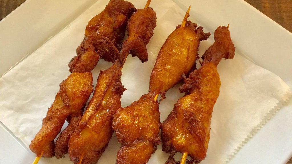 Chicken Stick · Leg of meat. Four pieces.