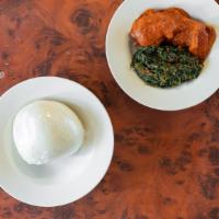 Efo Riro · Nigerian cuisine prepared with vegetables, stockfish, pepper, and a variety of other delecta...