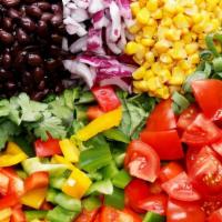 Southwest Salad · Mixed greens, avocado, pico de gallo, corn, beans