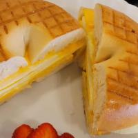 Egg & Cheese · american cheese, eggs on a kayser roll