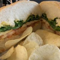 Grilled Chicken Honey Mustard Sandwich · Kaiser roll grilled chicken lettuce, tomato and onions with honey mustard